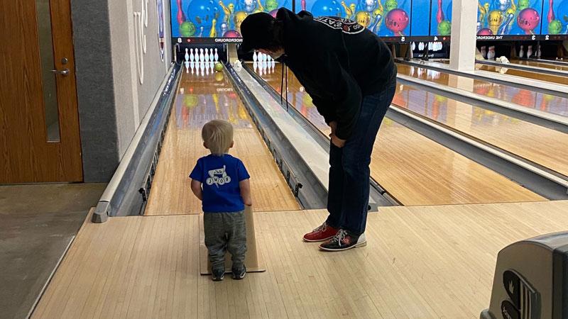 bowling at a birthday party